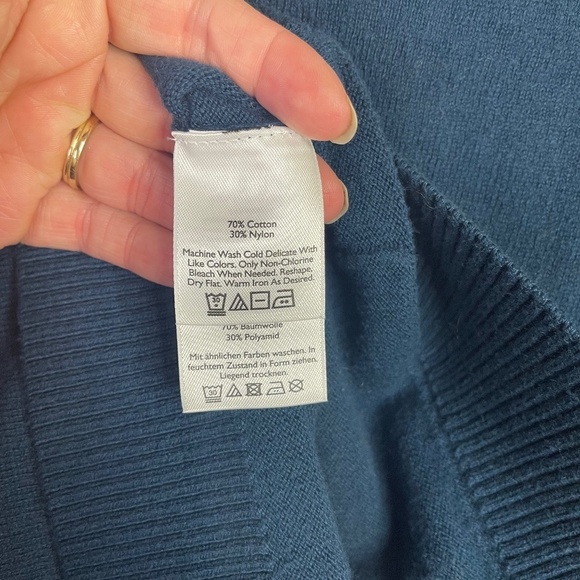 Eddie Bauer hooded‎ cardigan with zipper in Green. - Picture 6 of 6